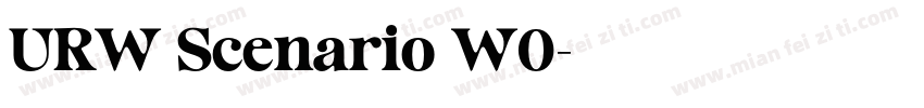 URW Scenario W0字体转换